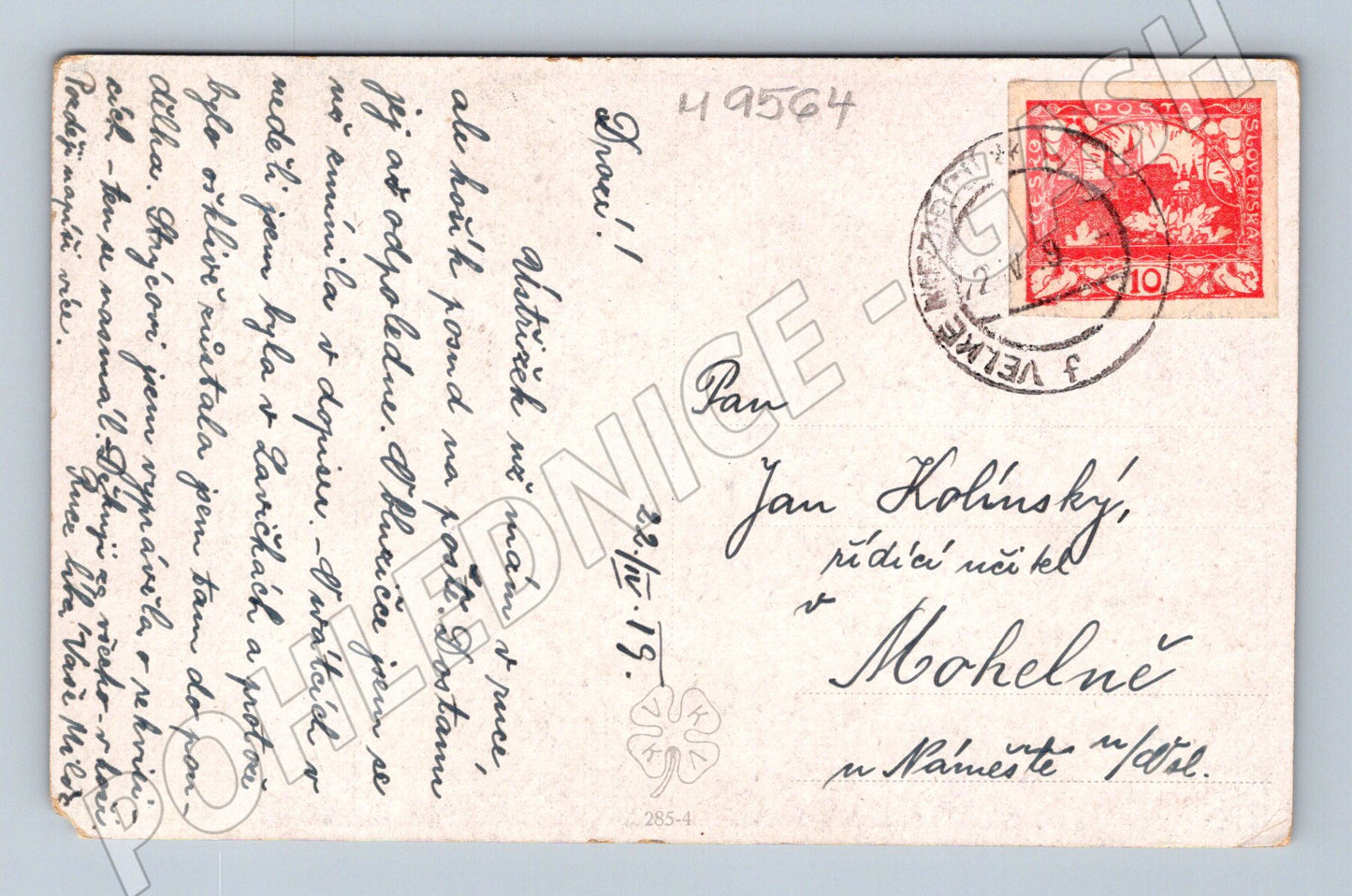 Postcard Jaroslav Šetelík countryside 1917 (M9564)