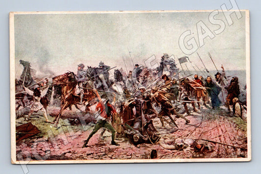Postcard Marold's panorama Grayling attack (M9570)