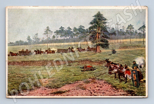 Postcard Battle of Lipan Marold panorama (M9571)