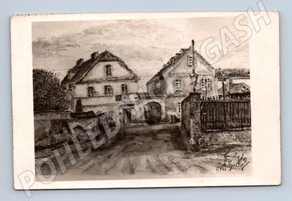 Pohlednice kresba českého domu 1941 (M9572)