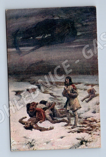 Postcard Plague during the reign of Brandenburg in Bohemia (M9584)