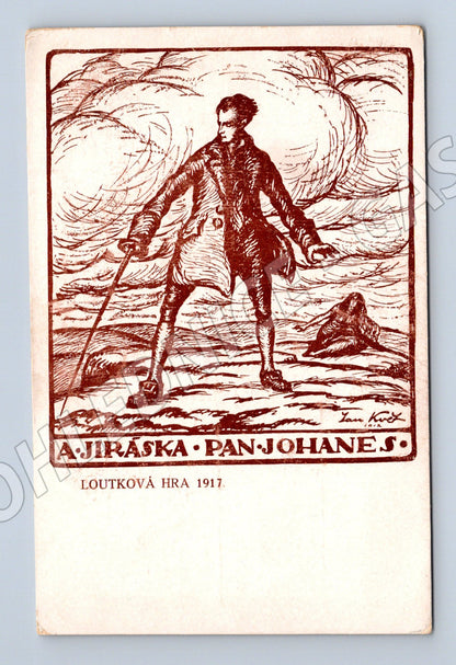 Postcard Mr. Johanes puppet show 1911 (M9589)