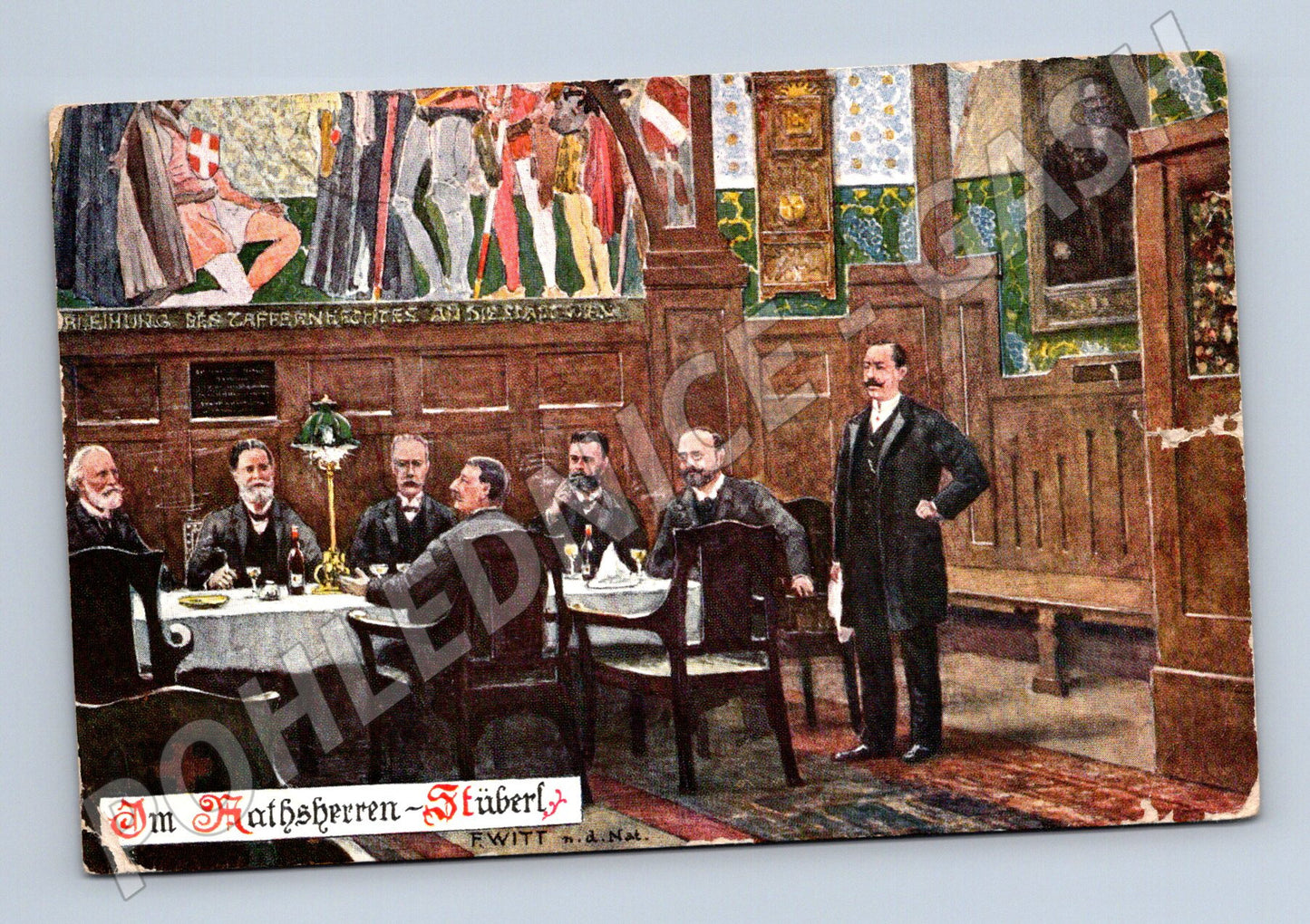 Pohlednice Im Ratskellern Stüberl 1910 (M9591)