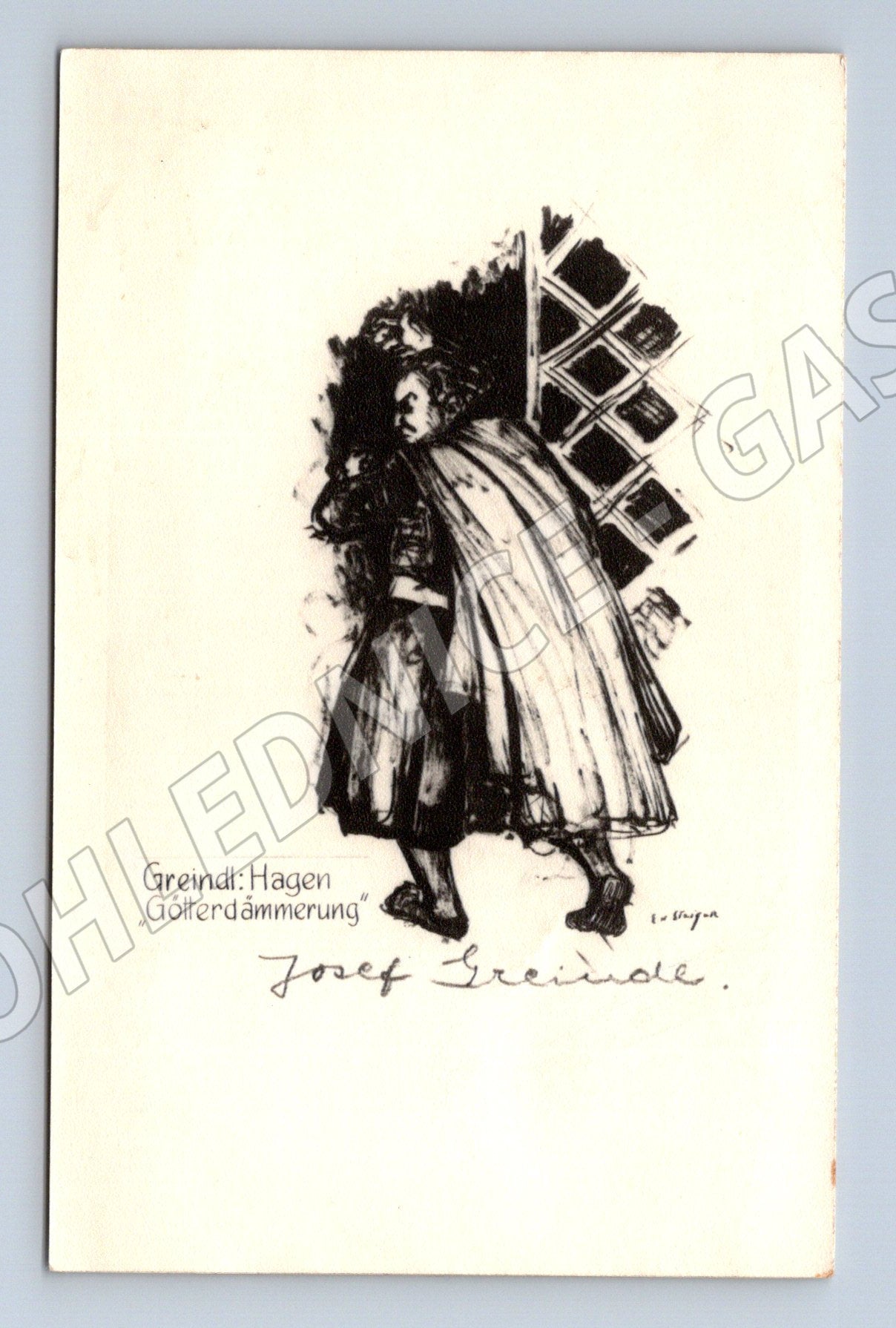 Postcard Josef Šeřínek Greindl Hagen (M9592)