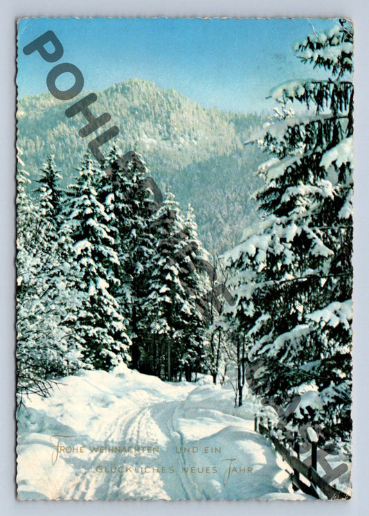 Pohlednice Zimní Německo Veselé Vánoce (M960)