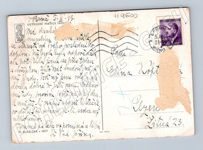 Pohlednice O Blažíček zimní krajina 1943 (M9600)