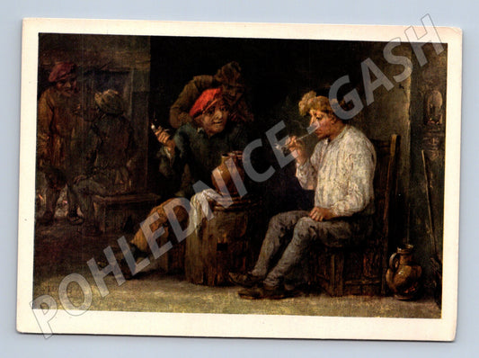 Postcard David Teniers Two Smokers (M9604)