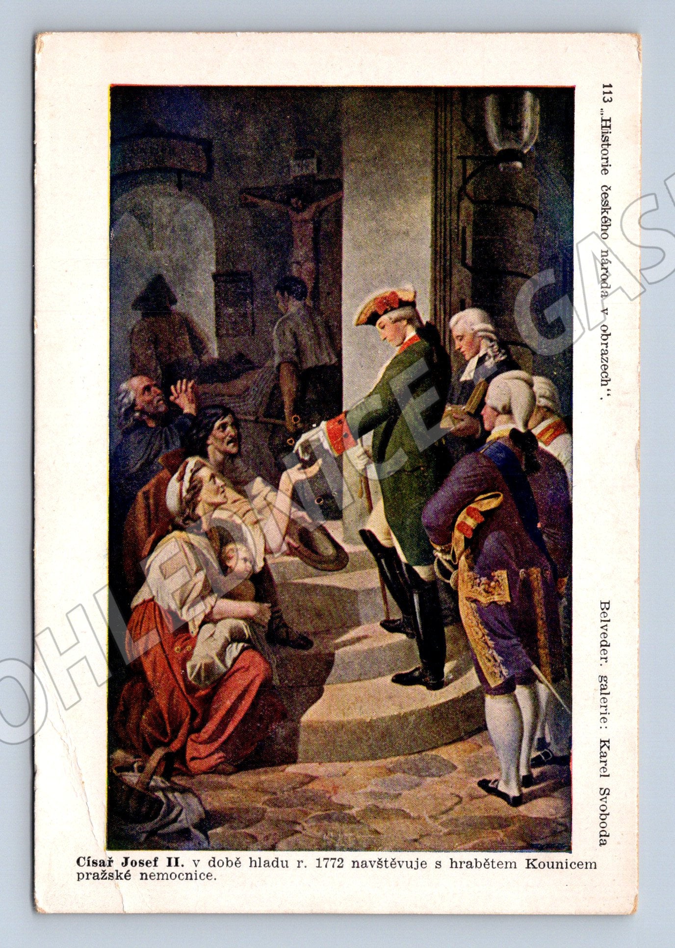 Postcard Emperor Joseph II. History of the Nation (M9608)