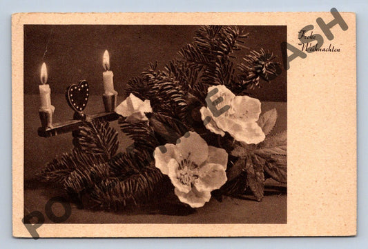 Pohlednice Vánoční Protektorát Frohe Weihnachten (M961)