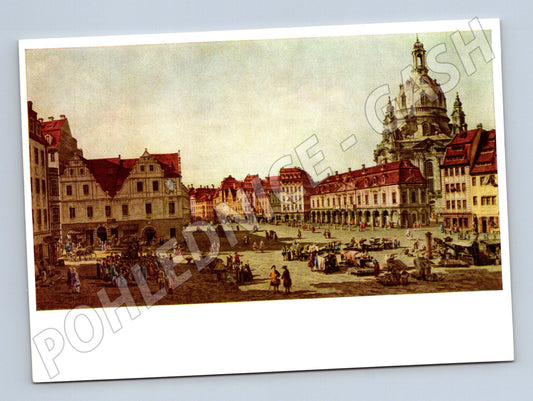 Postcard Dresden The Neumarkt Canaletto (M9614)