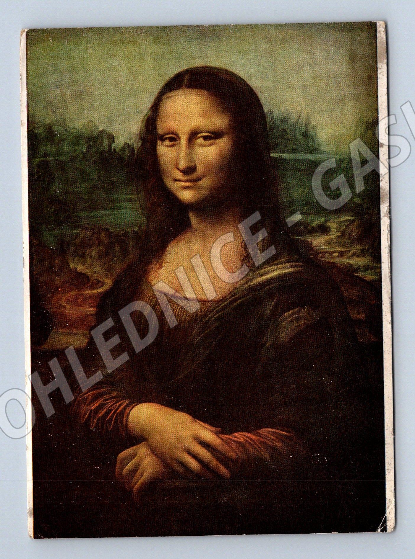 Postcard Mona Lisa Louvre France (M9616)