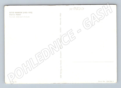 Postcard Otto Manigk Kleiner Hafen (M9620)