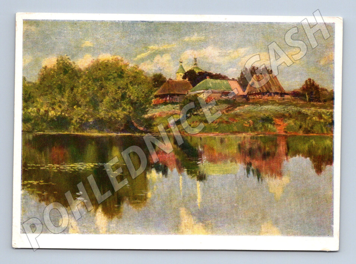Postcard Perepleťikov village by the water (M9623)