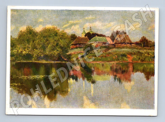 Postcard Perepleťikov village by the water (M9623)