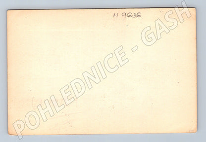 Postcard woman in folk costume drawing (M9636)
