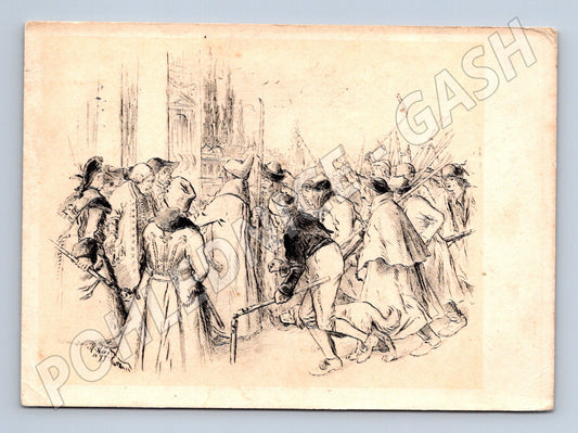 Postcard Aleš From Peasant Storms 1961 (M9637)