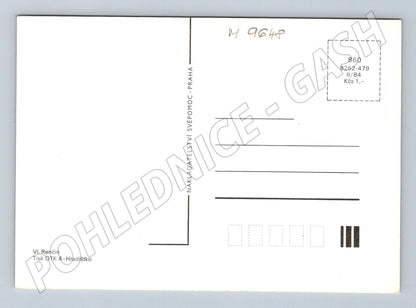 Postcard Renčín wine cellar 1984 (M9648)