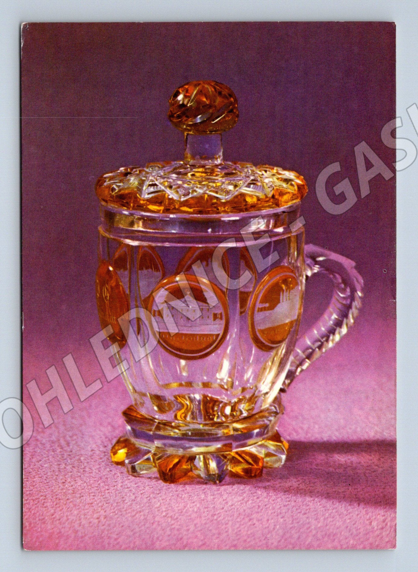 Pohlednice DDR broušená dóza 1981 (M9652)