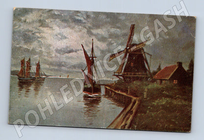 Postcard Dutch Mill 2nd Regiment of the Freedom Guard (M9666)
