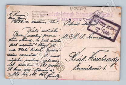 Postcard KKLandwehr Infanterie regiment No. 10 (M9669)