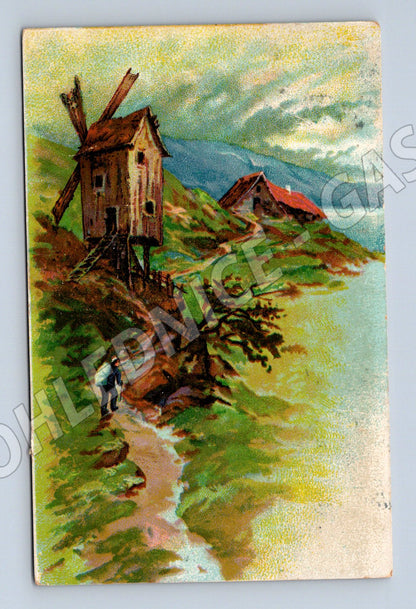 Pohlednice mlýn u řeky Kadaň 1906 (M9670)