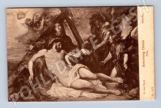 Postcard Pieta van Dyck Munich (M9679)