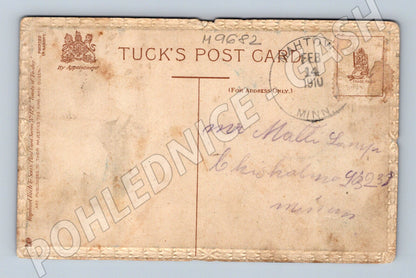 Tuck's 1910 Romantic Couple Postcard (M9682)
