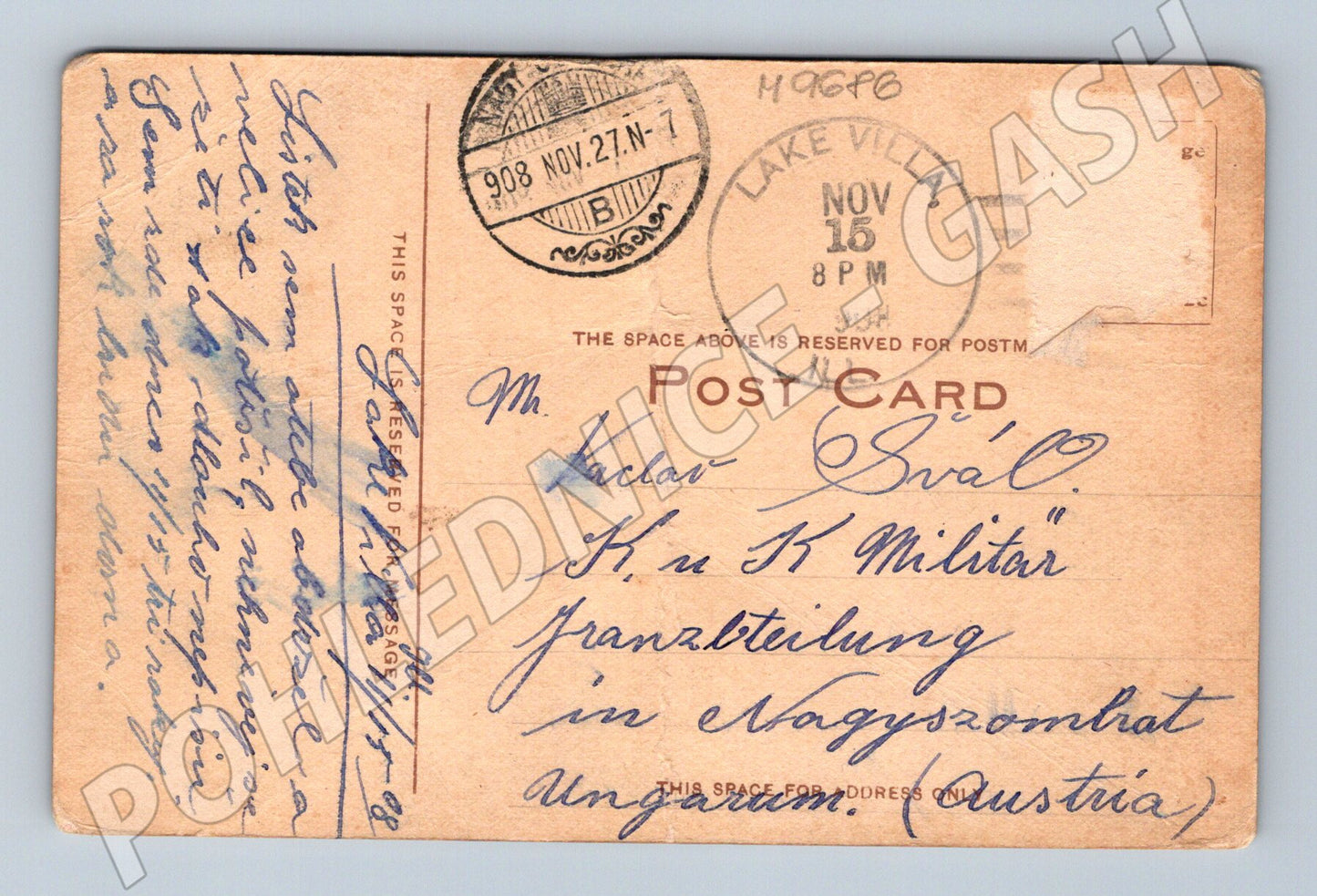 Pohlednice žena na pláži 1911 (M9686)