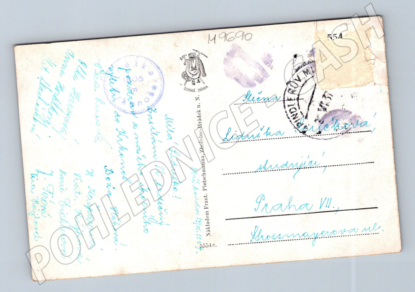 Postcard Krakonoš Krkonoše until 1950 (M9690)