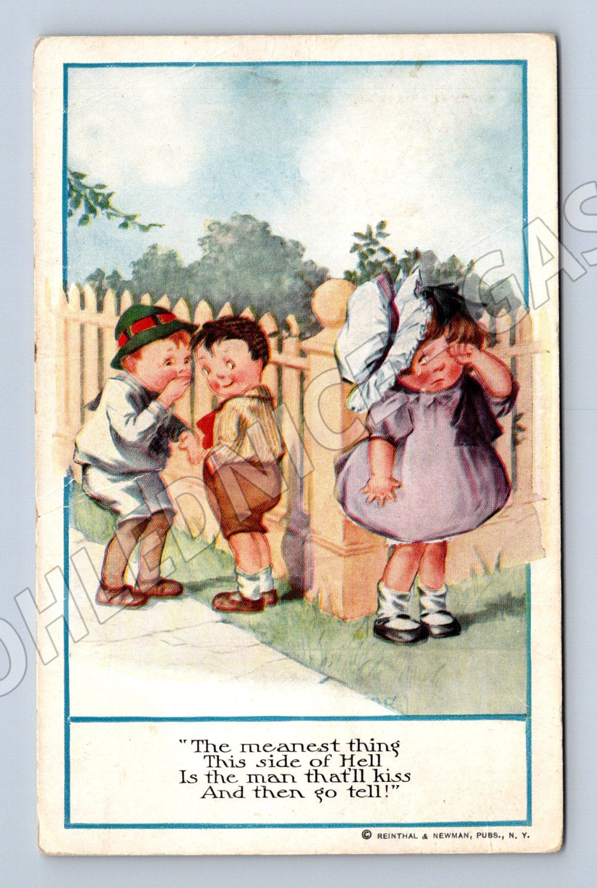 Postcard USA humorous children 1910 (M9694)