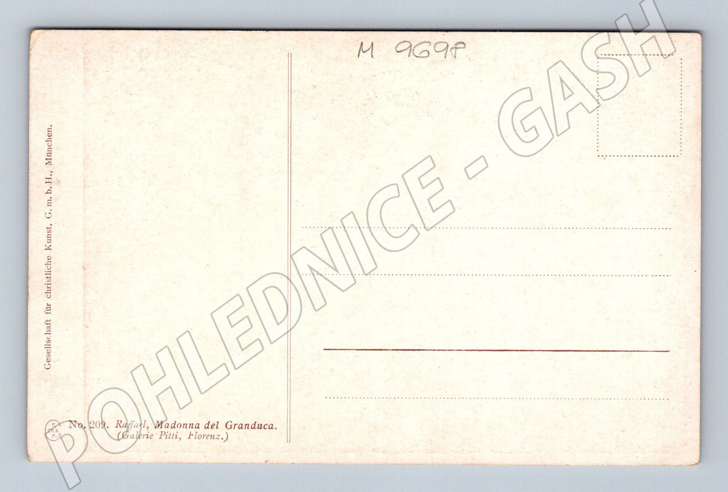 Pohlednice Madonna del Granduca Rafael (M9698)