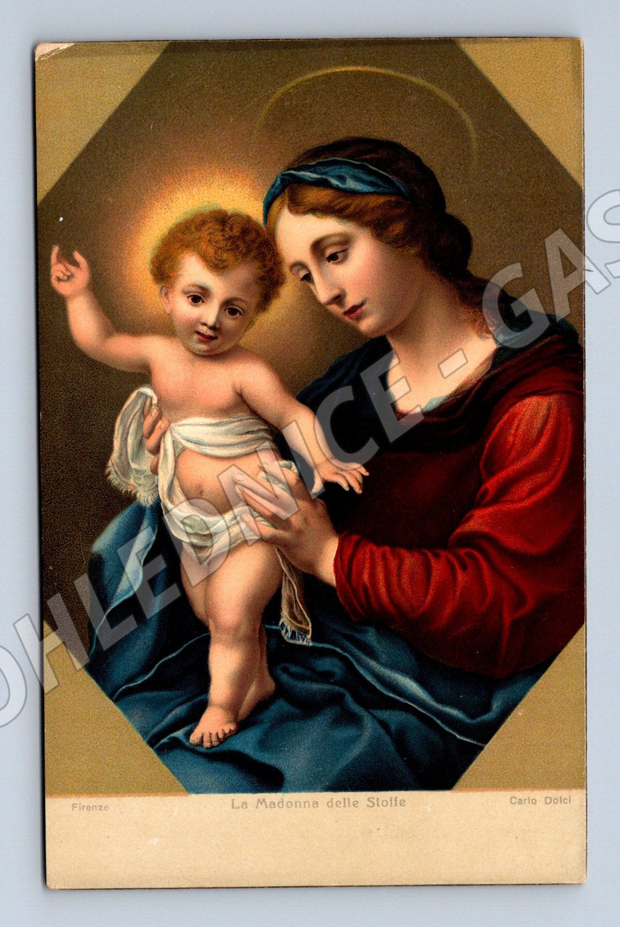 Postcard Madonna Carlo Dolci Baroque (M9699)