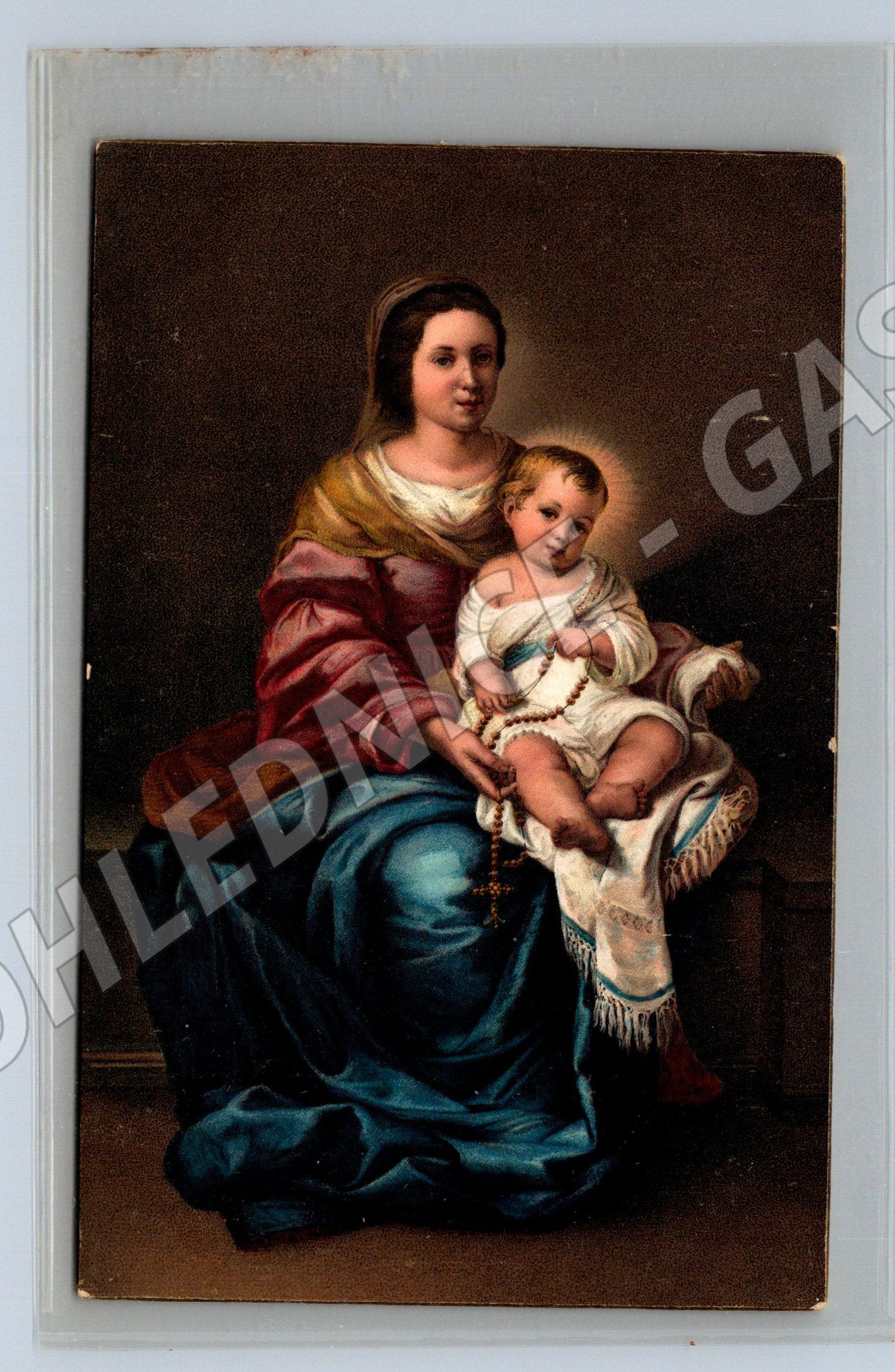 Postcard The Virgin of the Rosary Murillo (M9700)