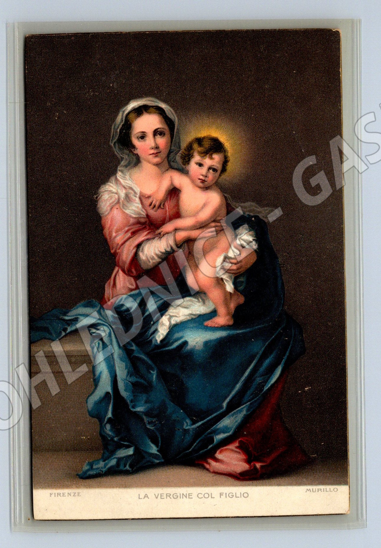 Postcard Virgin with Son Murillo (M9701)