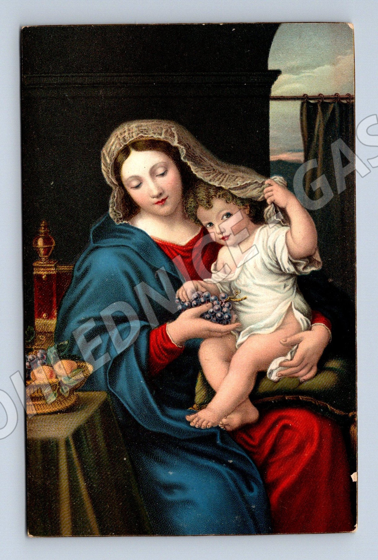 Pohlednice La Vierge à la Grappe Mignard (M9704)