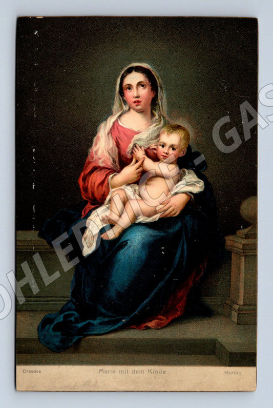 Pohlednice Murillo Maria mit dem Kinde (M9706)