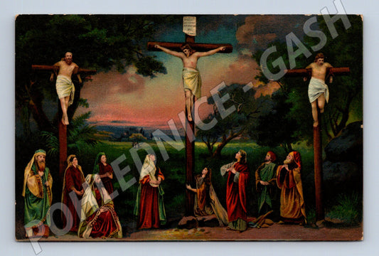 Pohlednice Oberammergau ukřižování Krista (M9713)