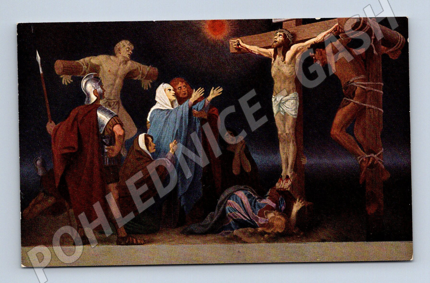 Postcard of the Crucifixion of Jesus by Gebhard Fugel (M9715)
