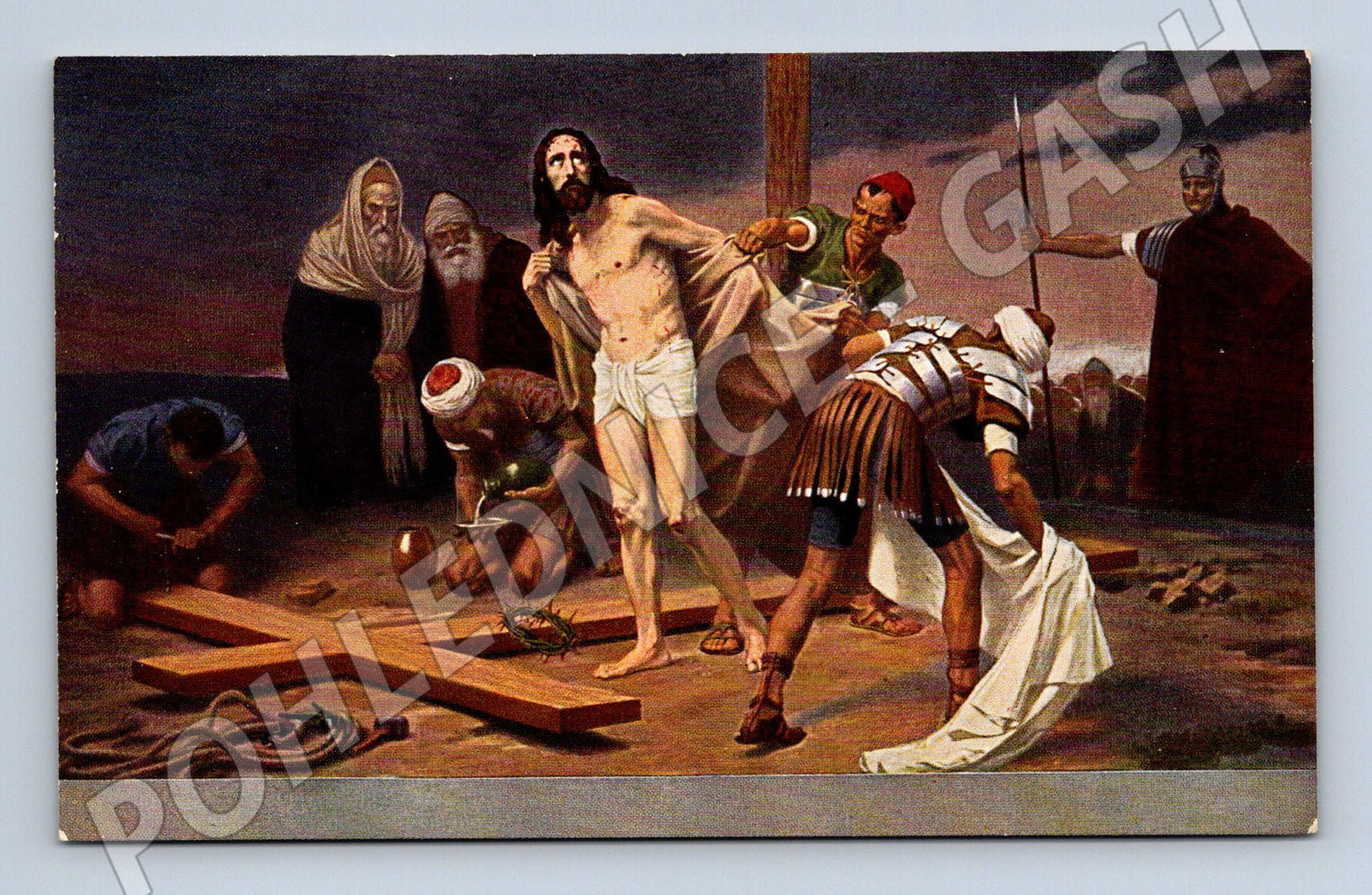 Postcard of the Crucifixion of Jesus by Gebhard Fugel (M9717)