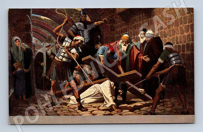 Postcard Fugel Stations of the Cross 3rd Station (M9719)
