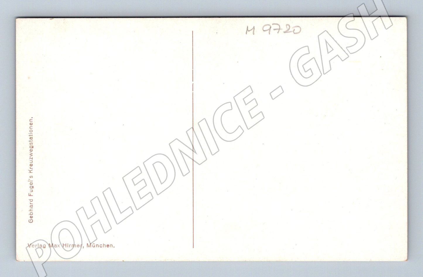 Postcard Fugel Stations of the Cross Jesus Falls (M9720)