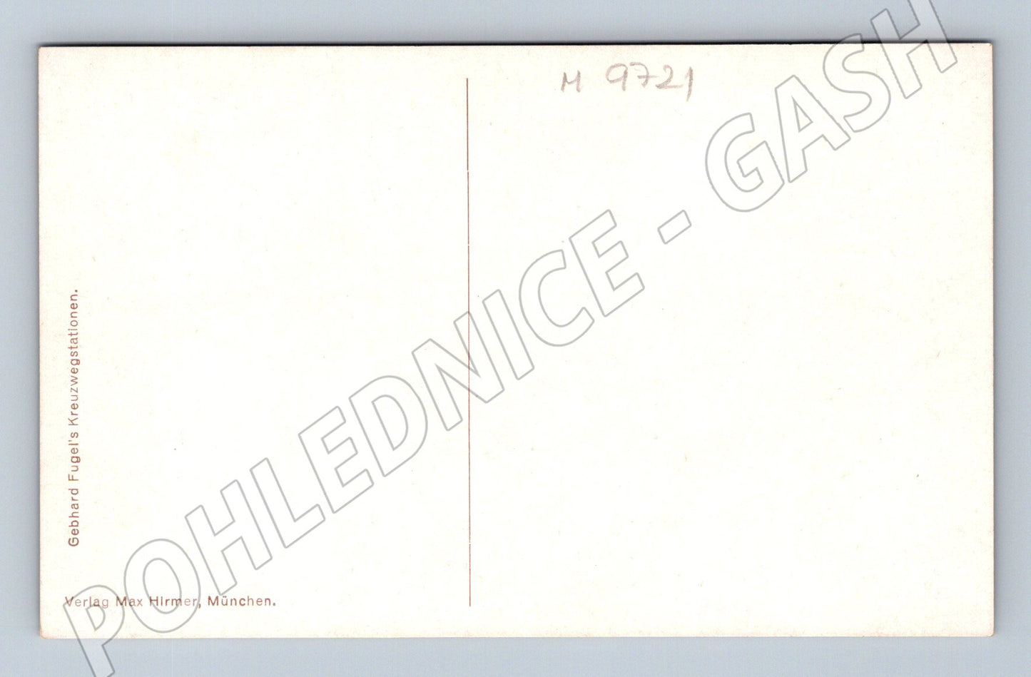 Postcard Fugel Stations of the Cross religious motif (M9721)