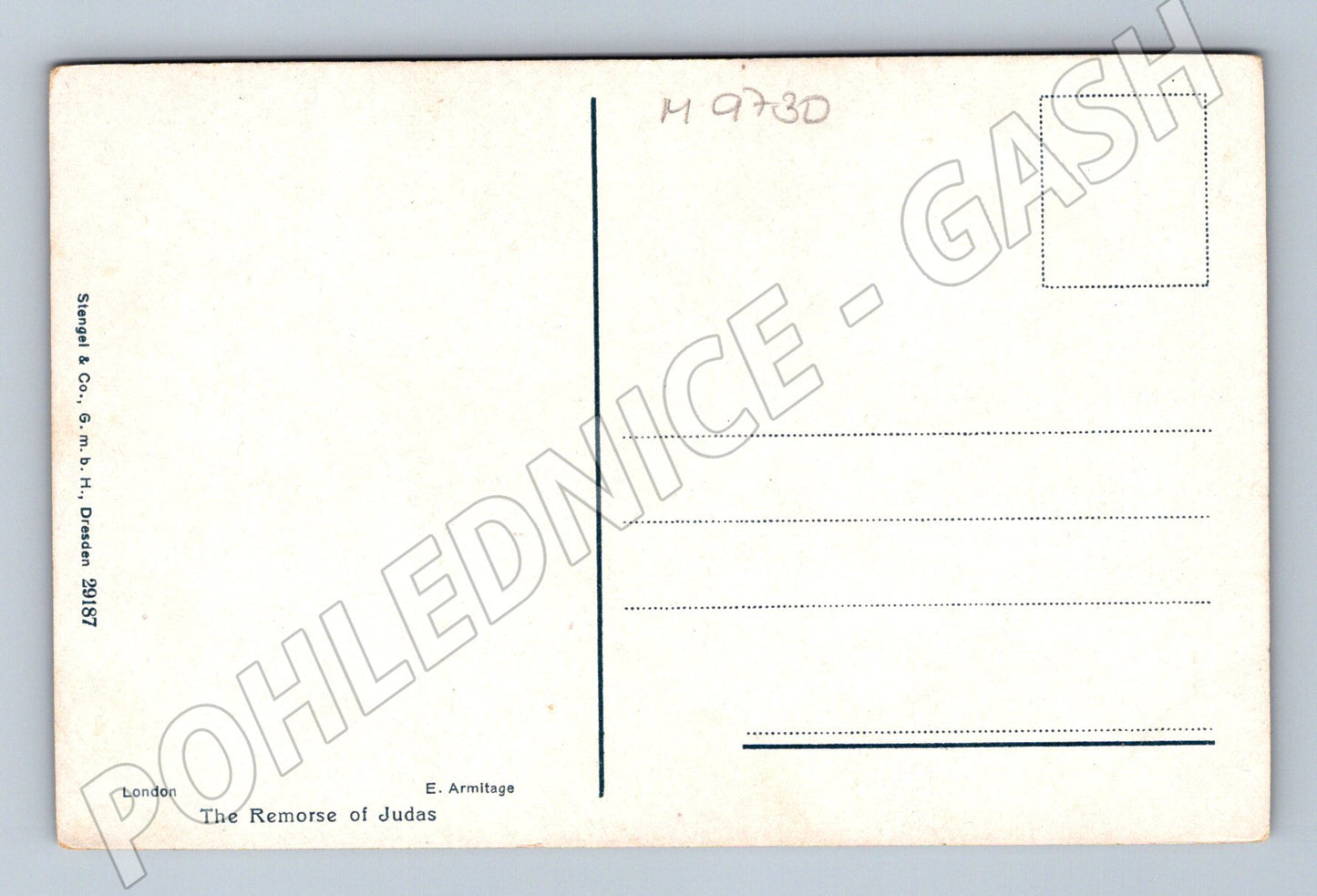 Postcard The Remorse of Judas Armitage (M9730)