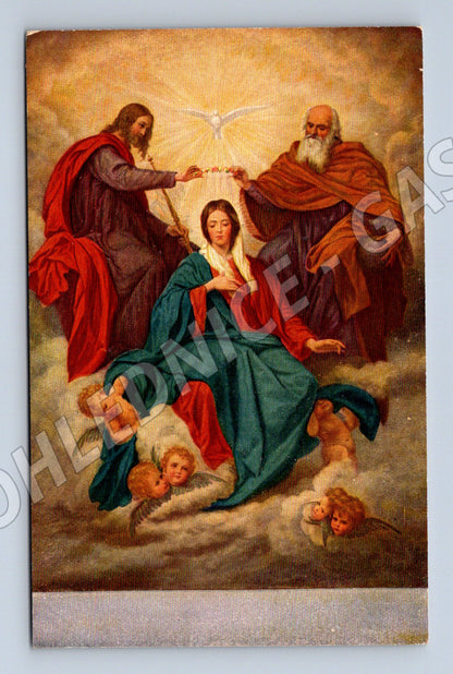 Postcard Velázquez Coronation of the Virgin Mary (M9735)