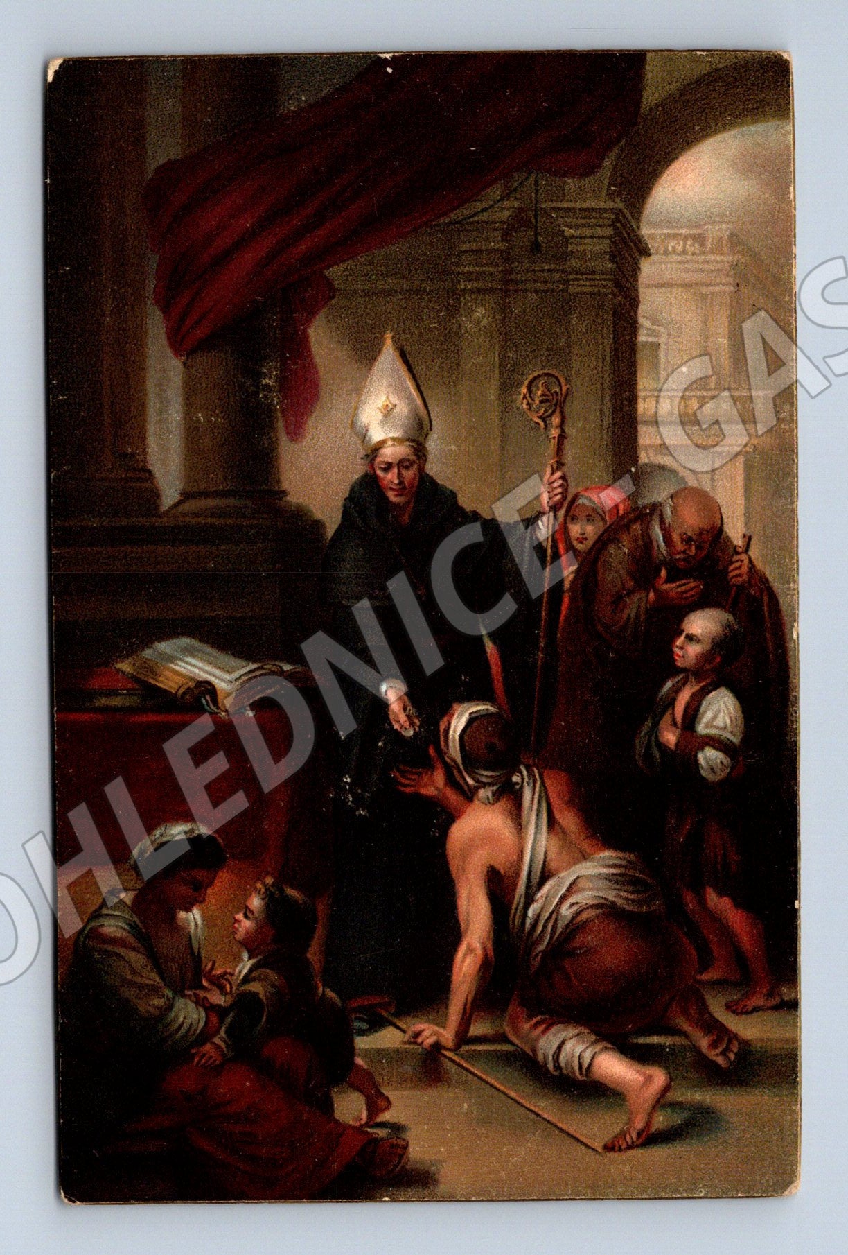 Murillo Postcard Santo Tomas de Villanueva (M9736)