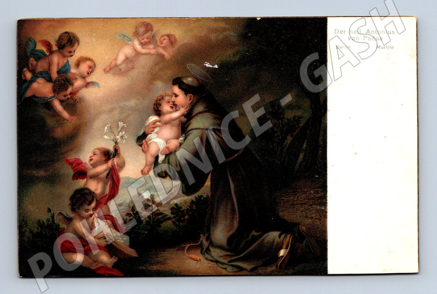 Postcard Murillo Saint Anthony of Padua (M9737)