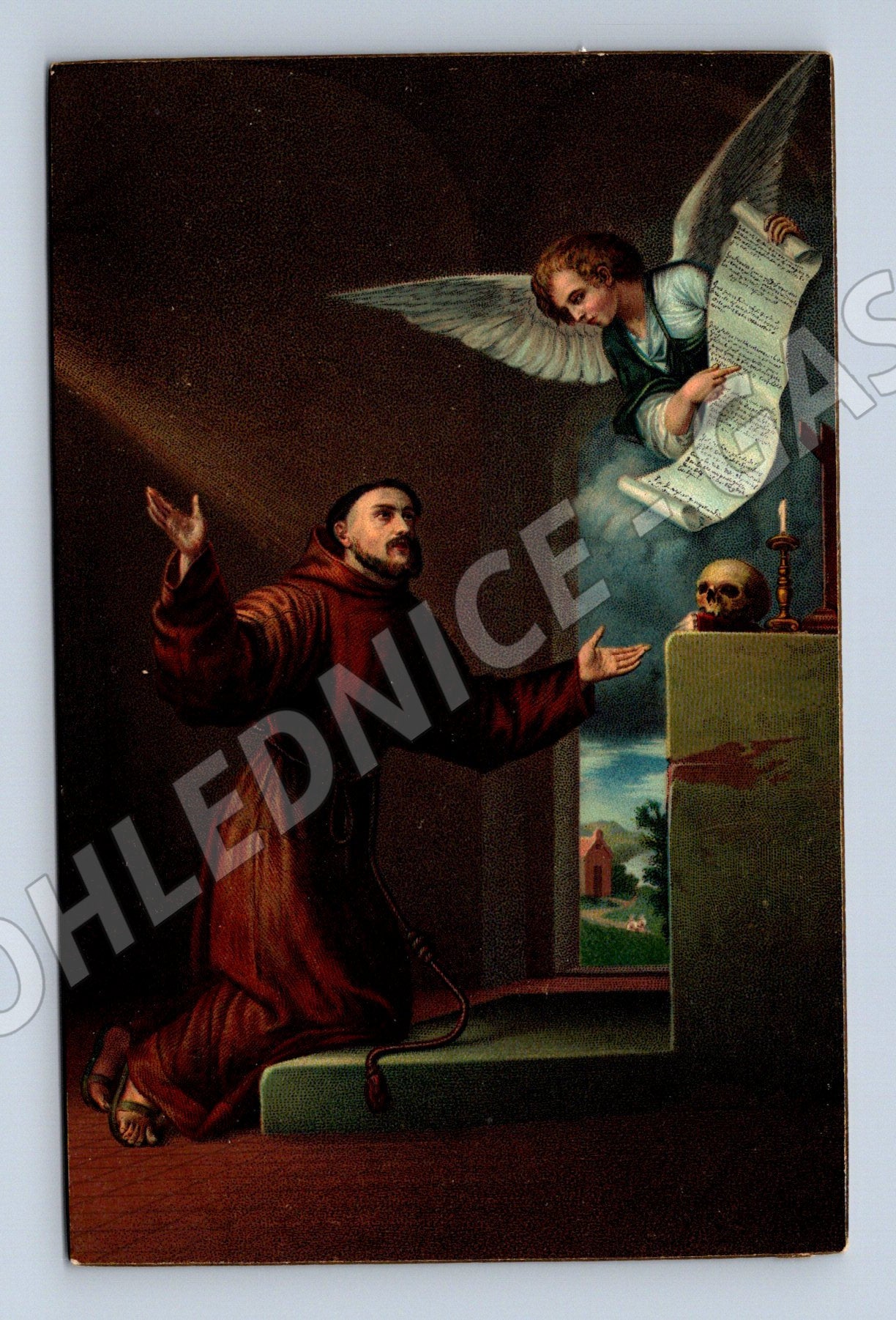 Postcard Murillo Saint Francis of Genoa (M9747)