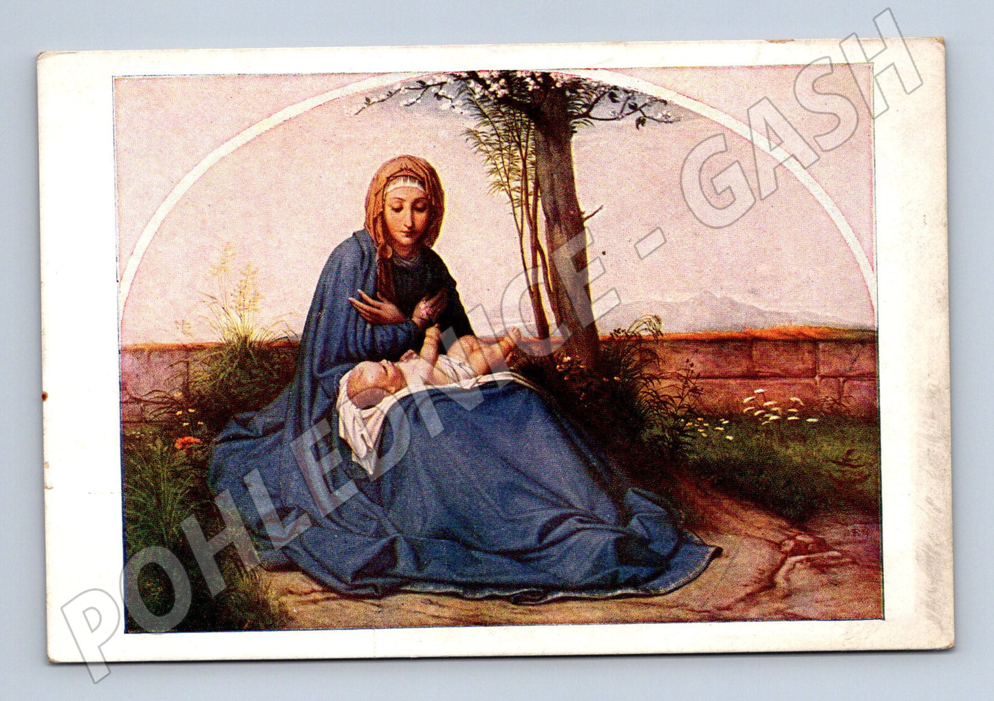 Postcard Madonna and Child old motif (M9754)