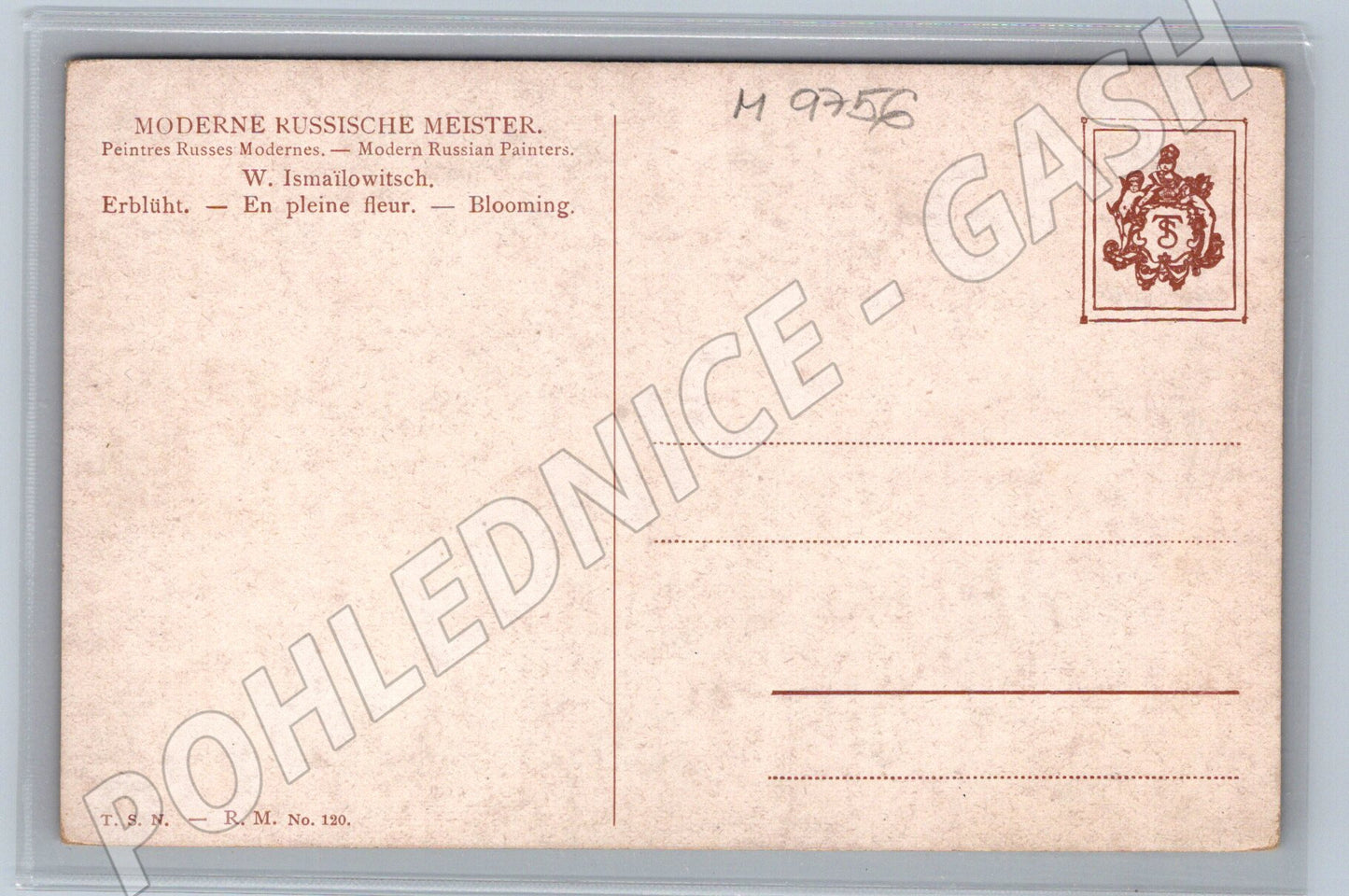 Pohlednice Ismailowitsch portrét ženy (M9756)