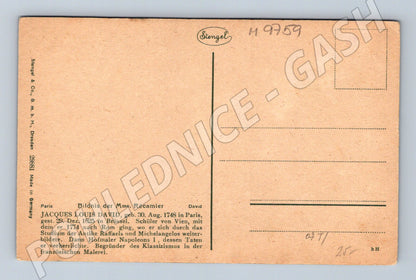 Pohlednice Madame Récamier J. L. David (M9759)
